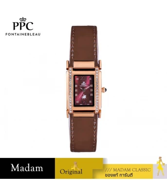 นาฬิกา PPC FONTAINEBLEAU PPC-FB06-BR-RBD DORÉE FB06 26 MM.,BROWN / ROSEGOLD BURGUNDY