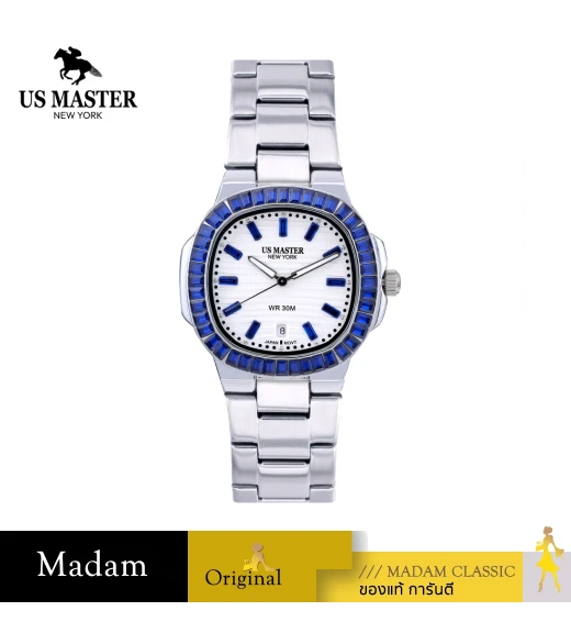นาฬิกา US MASTERS POLO CLUB USM-FC01-WBU FRIST LADY FC01 36 MM,WHITE / BLUE
