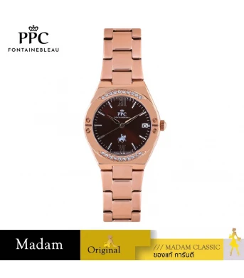 นาฬิกา PPC FONTAINEBLEAU PPC-FD02-RG-BR ÉTOILE FD02 32 MM.,ROSEGOLD / BROWN