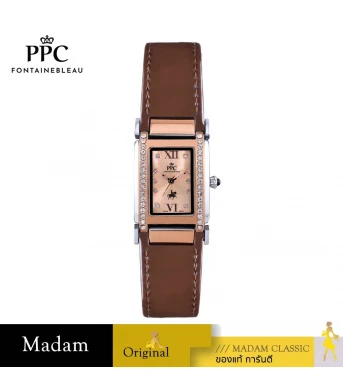 นาฬิกา PPC FONTAINEBLEAU PPC-FB06-BR-SRG DORÉE FB06 26 MM.,BROWN / SILVER ROSEGOLD