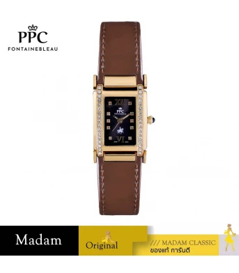 นาฬิกา PPC FONTAINEBLEAU PPC-FB06-BR-GBK DORÉE FB06 26 MM.,BROWN / GOLD BLACK