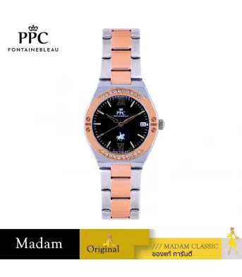 นาฬิกา PPC FONTAINEBLEAU PPC-FD02-SRG-BK ÉTOILE FD02 32 MM.,SILVER ROSEGOLD / BLACK