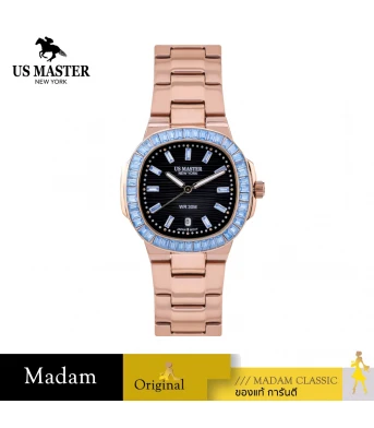 นาฬิกา US MASTERS POLO CLUB USM-FC01-RG-BLB FRIST LADY FC01 36 MM,ROSEGOLD / BLACK LIGHT BLUE