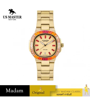 นาฬิกา US MASTERS POLO CLUB USM-FC01-GD-GOG FRIST LADY FC01 36 MM,GOLD / GOLD ORANGE GRADIENT