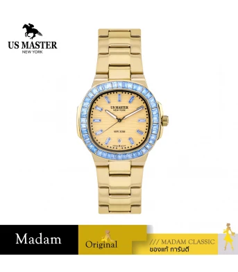 นาฬิกา US MASTERS POLO CLUB USM-FC01-GD-GLB FRIST LADY FC01 36 MM,GOLD / GOLD LIGHT BLUE