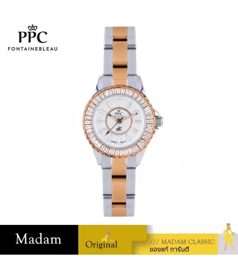 นาฬิกา PPC FONTAINEBLEAU PPC-FE12-SRG-WE ÉTOILE FE12 26 MM.,SILVER ROSEGOLD / WHITE