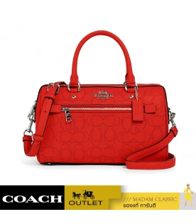 กระเป๋าสะพายข้าง COACH 1006 ROWAN SATCHEL IN SIGNATURE LEATHER (QBQRG)