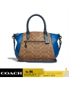 กระเป๋าสะพายข้าง COACH 1035 ELISE SATCHEL IN COLORBLOCK SIGNATURE CANVAS (V5RAV)