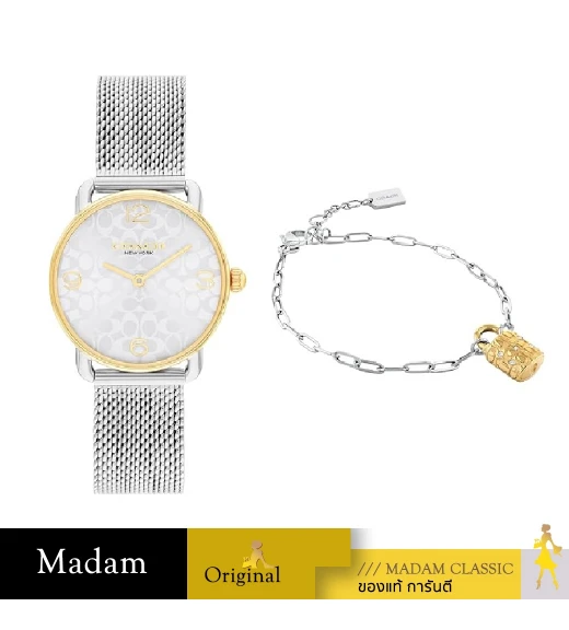 นาฬิกาข้อมือผู้หญิง รุ่น CO14000115,สาย Stainless steel, สีเงิน
