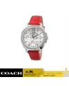 นาฬิกา COACH 14502171 WOMEN'S BOYFRIEND ROUND RED LEATHER STRAP WATCH