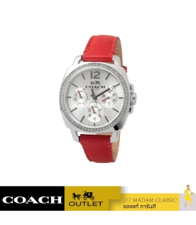 นาฬิกา COACH 14502171 WOMEN'S BOYFRIEND ROUND RED LEATHER STRAP WATCH