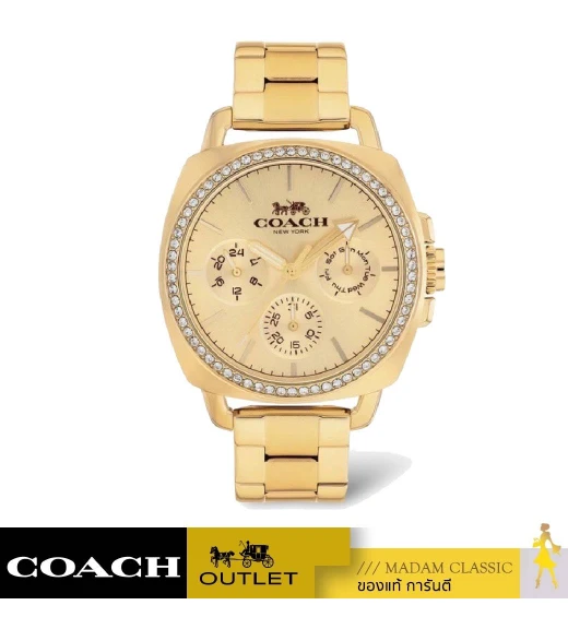 นาฬิกา COACH 14503130 BOYFRIEND CHRONOGRAPH GOLD STAINLESS STEEL WOMEN'S WATCH