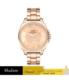 นาฬิกาข้อมือผู้หญิง COACH 14503142 Boyfriend Logo  Stainless steel  Rose Gold		