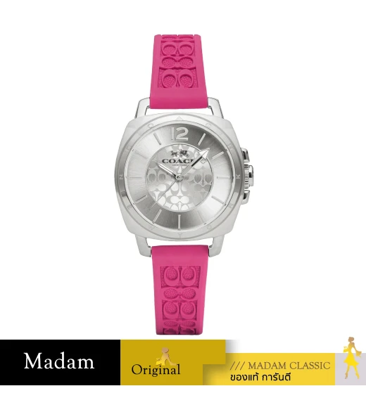 นาฬิกาข้อมือ COACH 14503145,34 MM.,SILICONE STRAP,PINK		