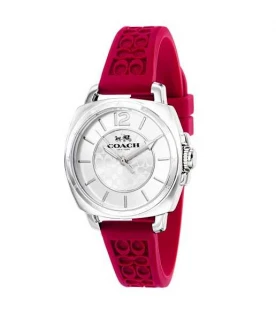 นาฬิกาข้อมือ COACH 14503145 WOMEN BOYFRIEND LOGO-EMBOSSED RUBBER STRAP WATCH
