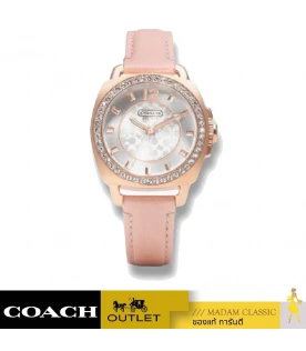 นาฬิกา COACH 14503151 BOYFRIEND ROSE GOLD CASE PINK STRAP WOMEN'S