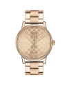 นาฬิกาข้อมือผู้หญิง COACH 14503407 Audrey Crystal Accents Stainless Steel Rose Gold		
