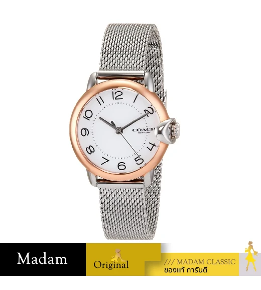 นาฬิกา COACH 14503864 WOMENS QUARTZ STAINLESS STEEL WATCH WHITE