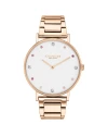 นาฬิกา Coach 14503938 Perry Quartz White Dial Ladies Watch Rose Gold /White		