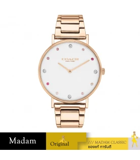 นาฬิกา Coach 14503938 Perry Quartz White Dial Ladies Watch Rose Gold /White		