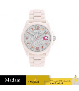 นาฬิกา Coach 14503939 Greyson Cream Ceramic Pink Dial Women's		