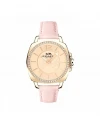 นาฬิกาข้อมือ COACH 14503981 Boyfriend Women's Pink Leather Strap Gold Watch   
