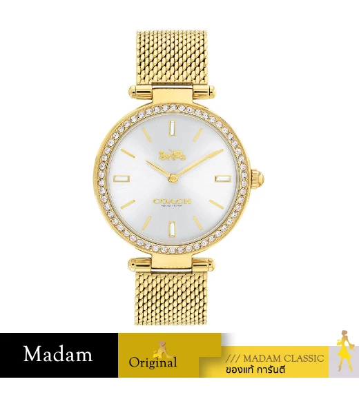 Coach นาฬิกาข้อมือผู้หญิง รุ่น 14504098 , สายสแตนเลส, สีทอง