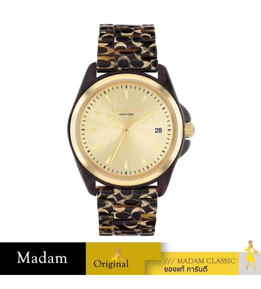 นาฬิกา Coach 14504187 Greyson Women's Watch Brown / Gold		