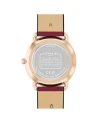 นาฬิกาข้อมือผู้หญิง COACH 14504204 Ladies Elliot Women's Watch Leather  Red