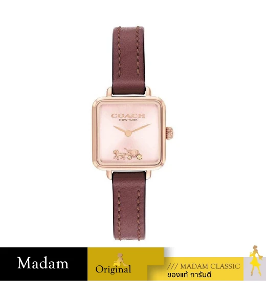 นาฬิกา Coach 14504229 Cass Women's Watch ,Leather ,Burgundy Red		