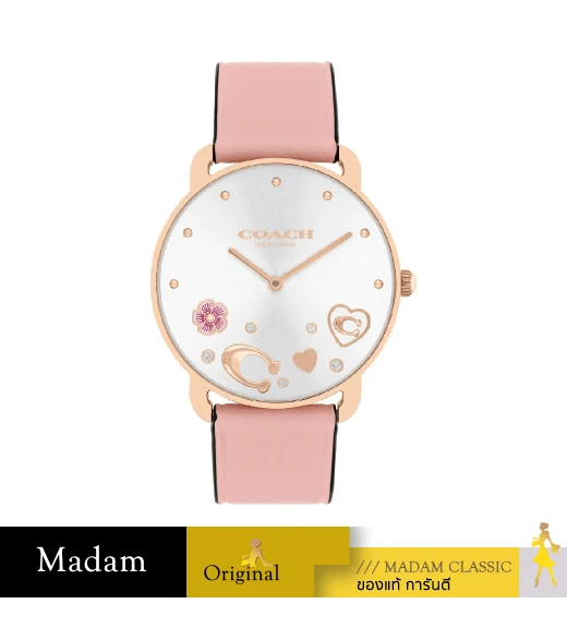 นาฬิกา Coach 14504295 Women's Watch ,Leather ,Pink		