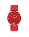 นาฬิกาข้อมือผู้หญิง รุ่น CO14504386,สาย Leather, สีแดง