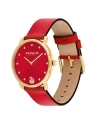 นาฬิกาข้อมือผู้หญิง รุ่น CO14504386,สาย Leather, สีแดง