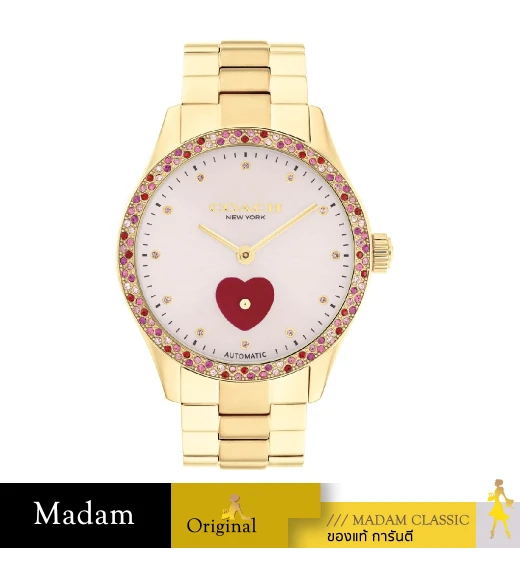นาฬิกา COACH 14504487 Brooks Women's Watch Stainless steel Gold /  Pink		