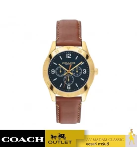 นาฬิกา COACH 14602571 Coach Mens Watch Casey Blue Dial Brown Leather