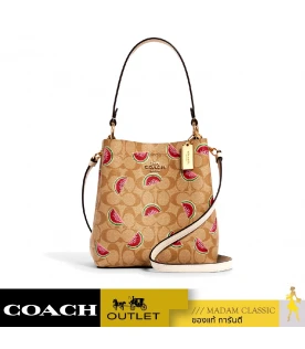 กระเป๋าสะพายข้าง COACH 1619 SMALL TOWN BUCKET BAG IN SIGNATURE CANVAS WITH WATERMELON PRINT (IMR0Q) 