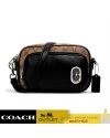 COACH 1695 COURT CROSSBODY IN SIGNATURE CANVAS WITH COACH PATCH (SKHBK)