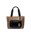 กระเป๋าสะพายไหล่ COACH 1708 COURT TOTE IN SIGNATURE CANVAS WITH COACH PATCH (SKHBK)