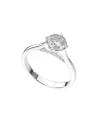 แหวน Lab Grown Diamond 1 เม็ด 1.00 กะรัต  14 เม็ด 0.07 กะรัต  รวม 1.07 กะรัต  นํ้า 99-100 เกรด VS-VVS ,9K  (White Gold)