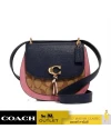 กระเป๋าสะพายข้าง COACH 2316 REMI SADDLE BAG IN COLORBLOCK SIGNATURE CANVAS (IMR34)