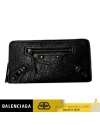 กระเป๋าสตางค์ BALENCIAGA ZIP AROUND LONG WALLET (BLACK)