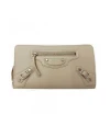กระเป๋าสตางค์ BALENCIAGA ZIP AROUND LONG WALLET (BEIGE)