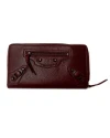 กระเป๋าสตางค์ BALENCIAGA ZIP AROUND LONG WALLET (RED)