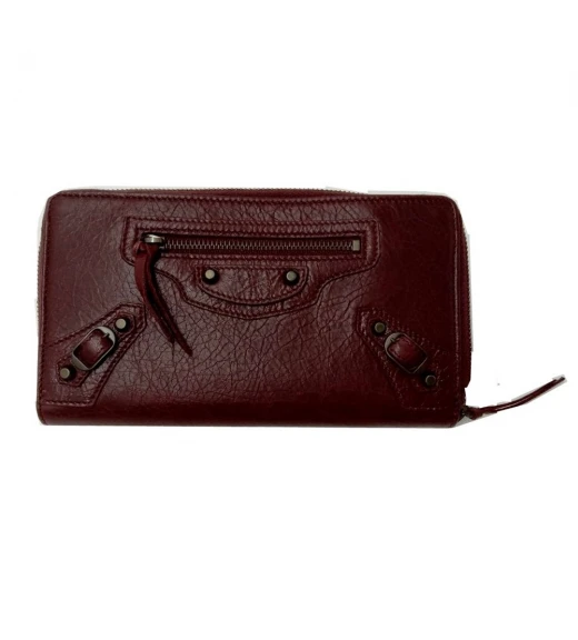 กระเป๋าสตางค์ BALENCIAGA ZIP AROUND LONG WALLET (RED)