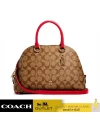 กระเป๋าสะพายข้าง COACH 2558 KATY SATCHEL IN SIGNATURE CANVAS (IMQOU)