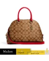 กระเป๋าสะพายข้าง COACH 2558 KATY SATCHEL IN SIGNATURE CANVAS (IMQOU)