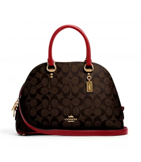 กระเป๋าสะพายข้าง COACH 2558 KATY SATCHEL IN SIGNATURE CANVAS (IMRVQ)