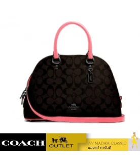 กระเป๋าสะพายข้าง COACH 2558 KATY SATCHEL IN SIGNATURE CANVAS (QBR6K)