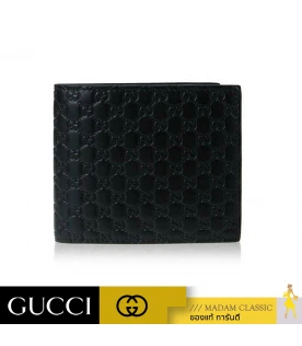 กระเป๋าสตางค์ GUCCI GG GUCCISSIMA BIFOLD WALLET (BLACK)