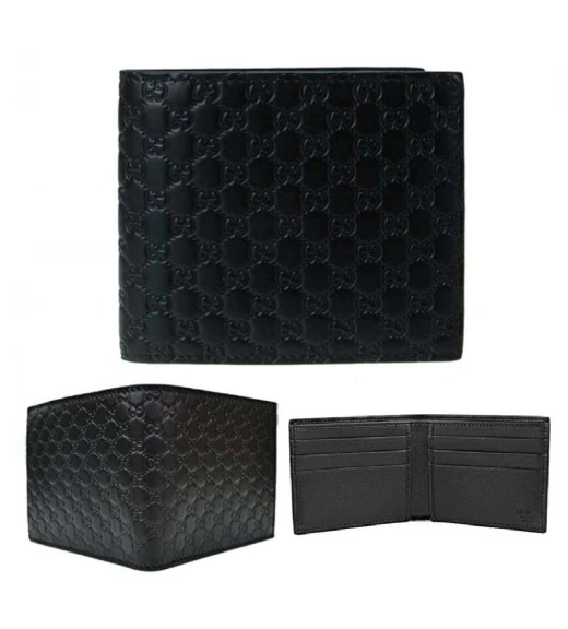 กระเป๋าสตางค์ GUCCI GG GUCCISSIMA BIFOLD WALLET (BLACK)